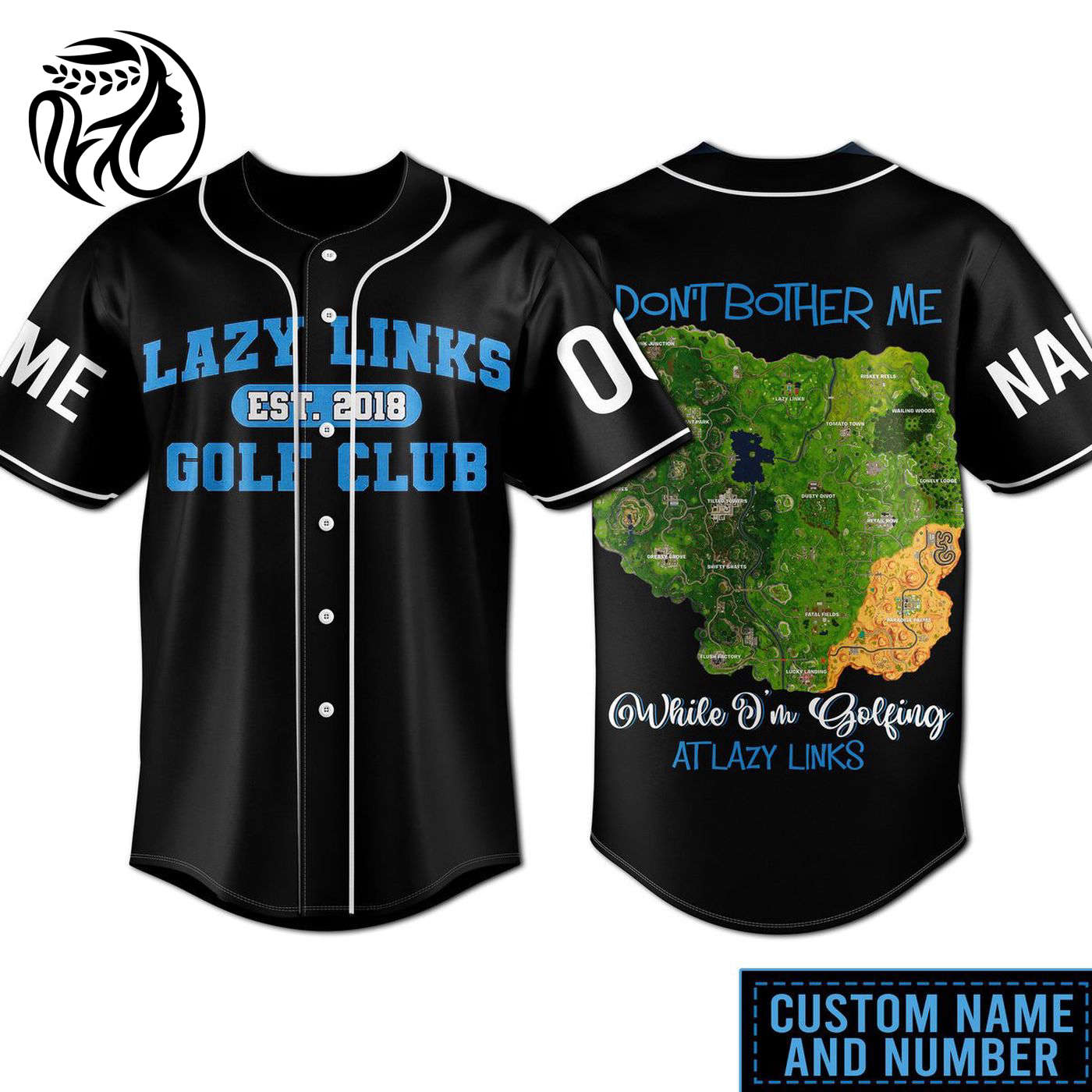Lazy Links Golf Club Baseball Jersey For Men Women And Kids Gift