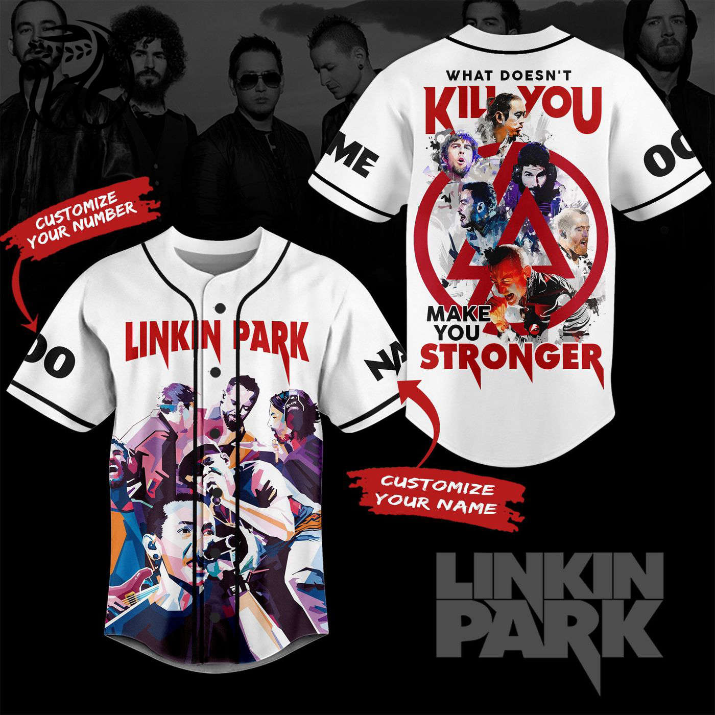 Linkin Park Baseball Jersey For Men Women And Kids Gift