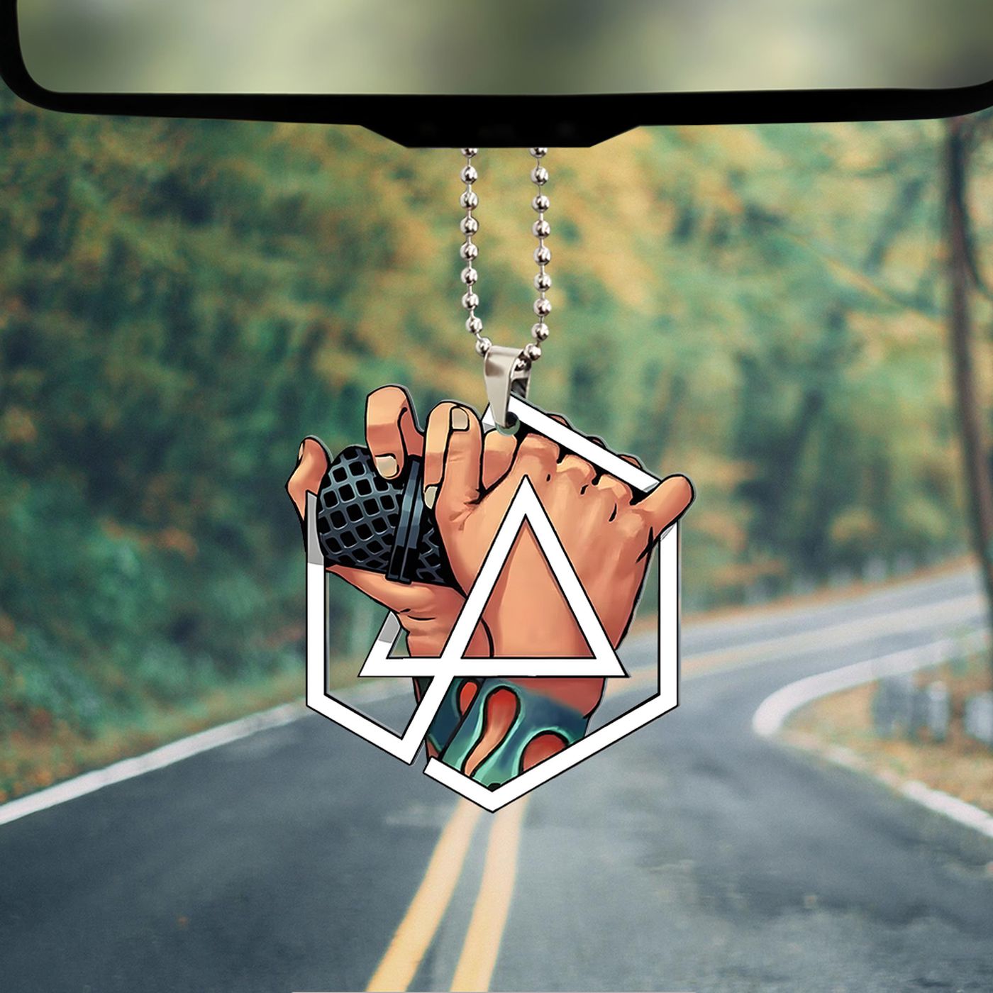 Linkin Park x Chester Bennington Custom Shape 2-sided Acrylic Car Ornament