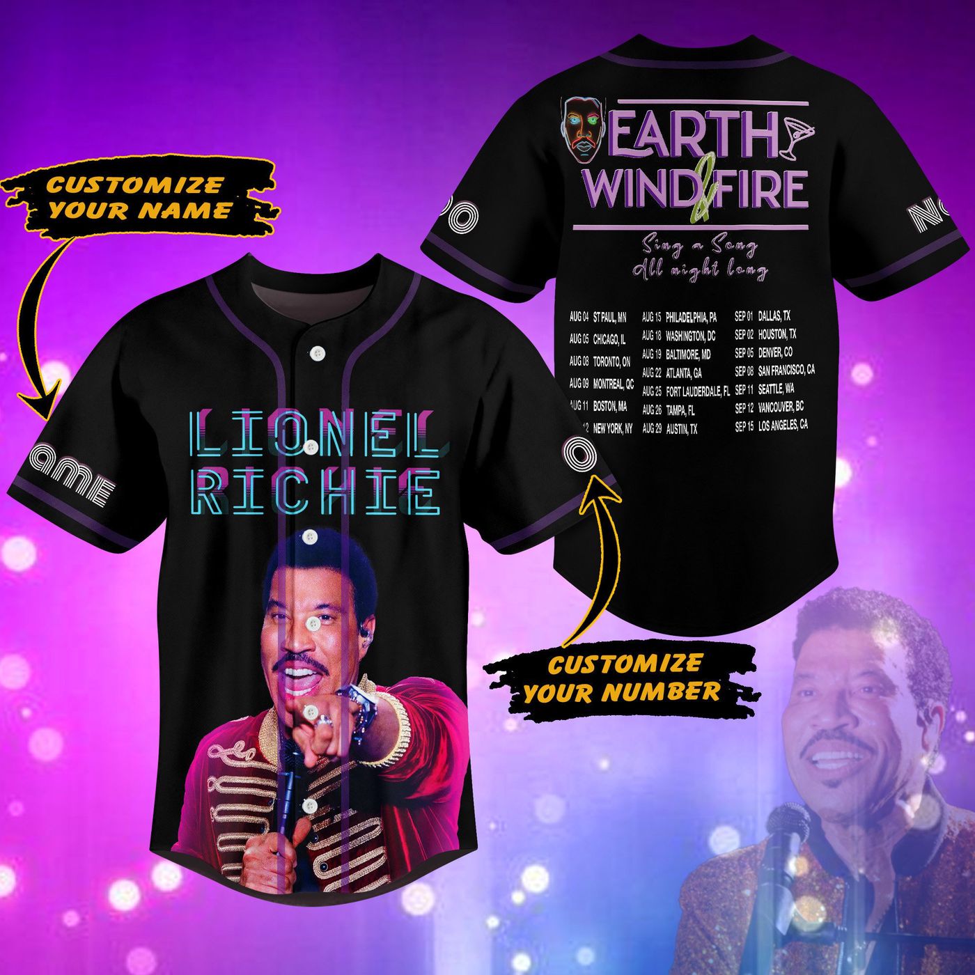 Lionel Richie Baseball Jersey For Men Women And Kids Gift