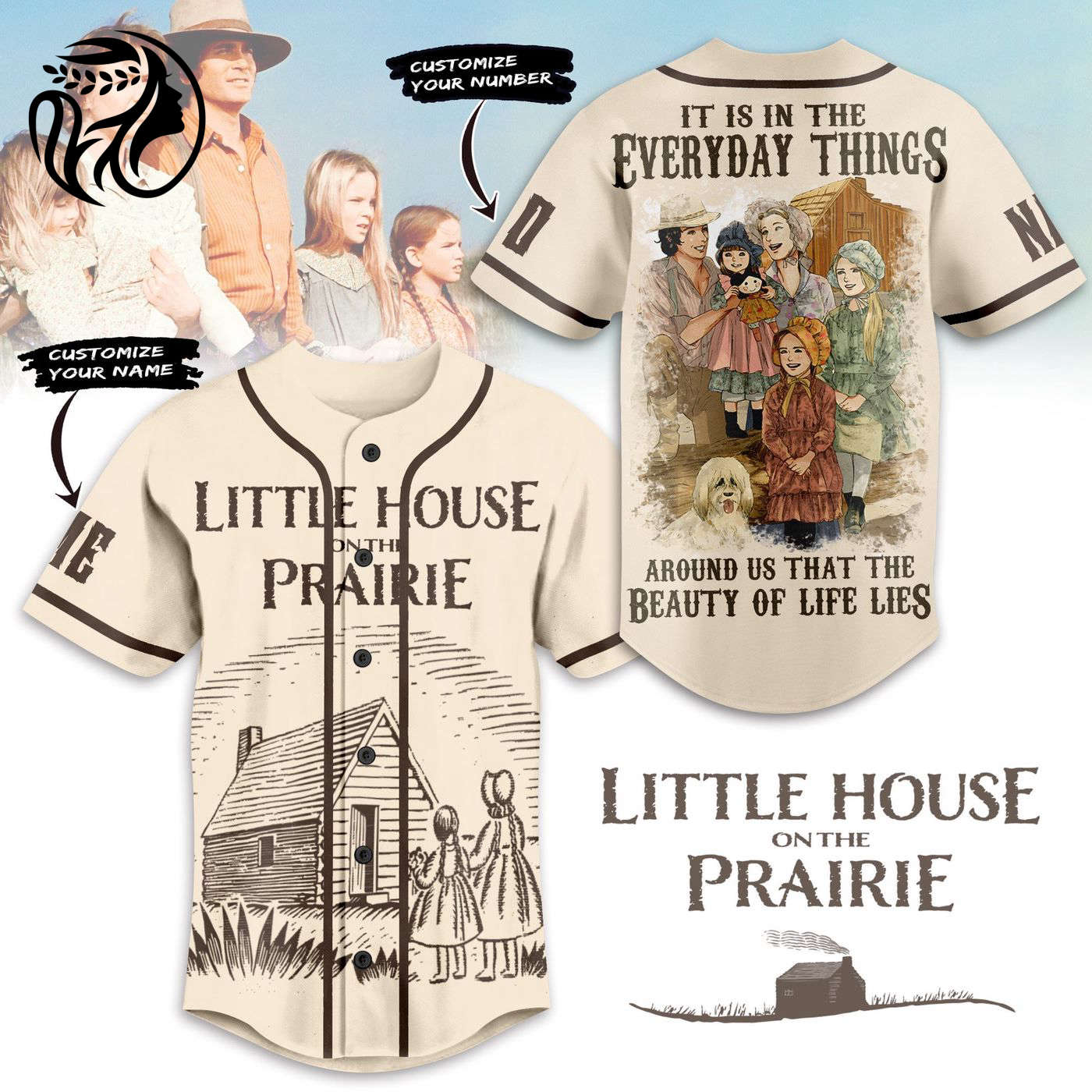 Little House on the Prairie Baseball Jersey For Men Women And Kids Gift