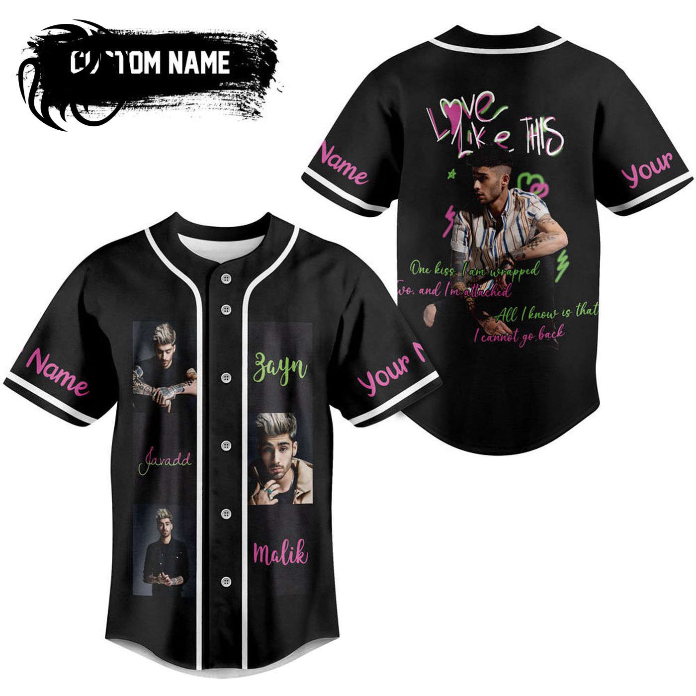 Love Like This Zayn Baseball Jersey For Men Women And Kids Gift