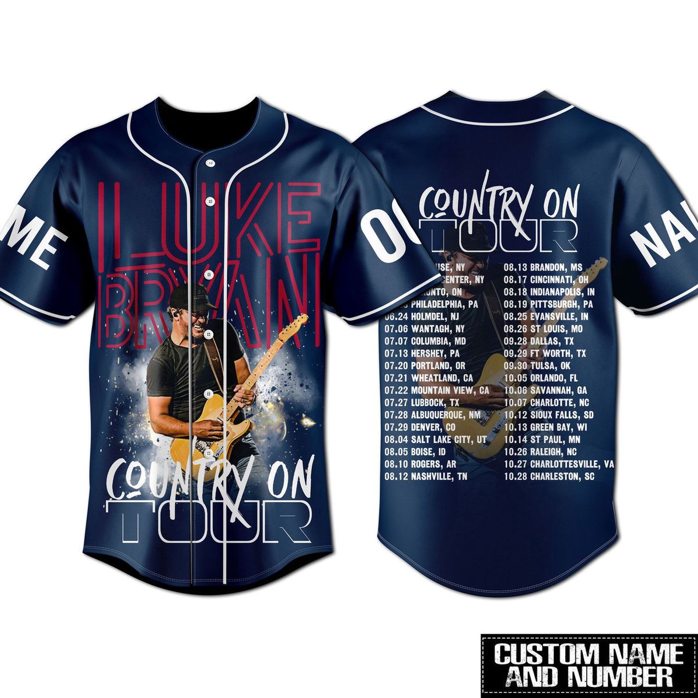 Luke Bryan Baseball Jersey For Men Women And Kids Gift