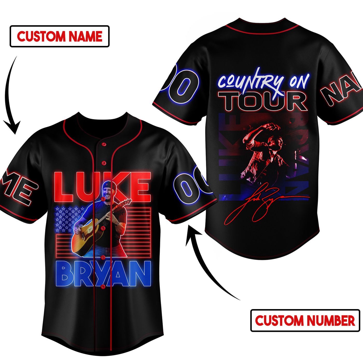 Luke Bryan Baseball Jersey For Men Women And Kids Gift