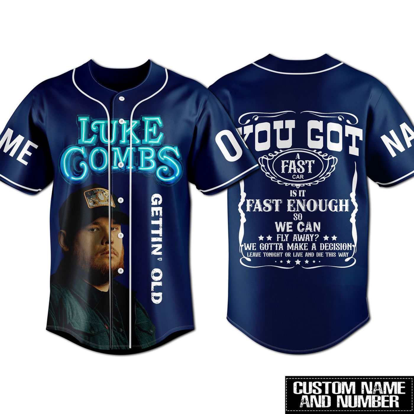 Luke Combs Baseball Jersey For Men Women And Kids Gift- Gift