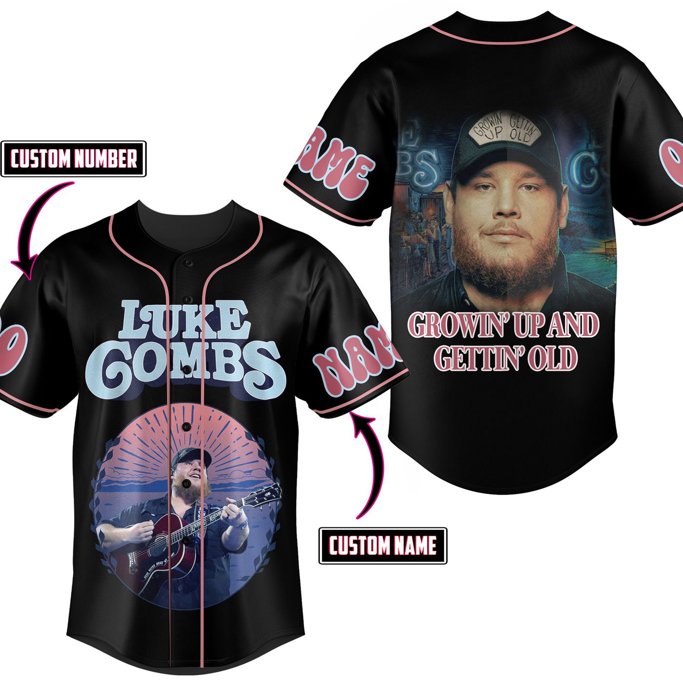 Luke Combs Baseball Jersey For Men Women And Kids Gift