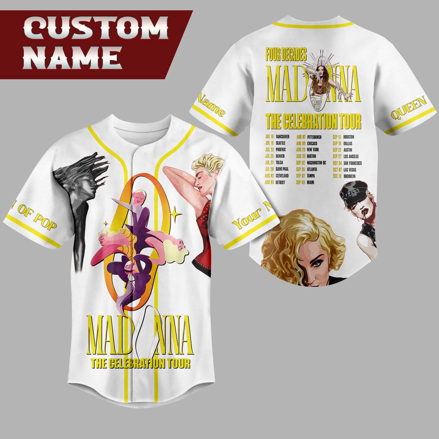 Madonna Baseball Jersey For Men Women And Kids Gift