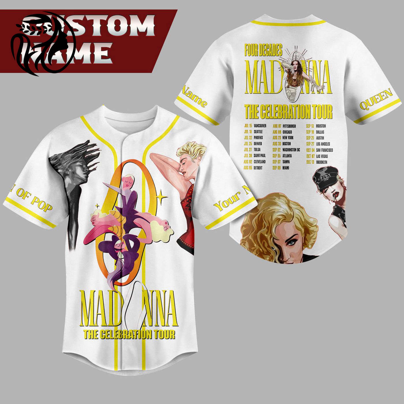 Madonna Baseball Jersey For Men Women And Kids Gift