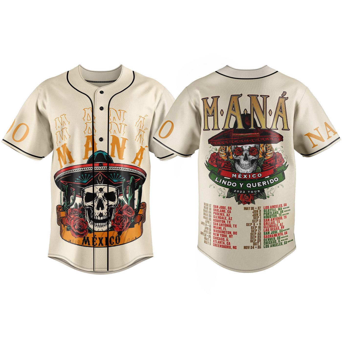 Mana Mexico Lindo Y Querido Baseball Jersey For Men Women And Kids Gift