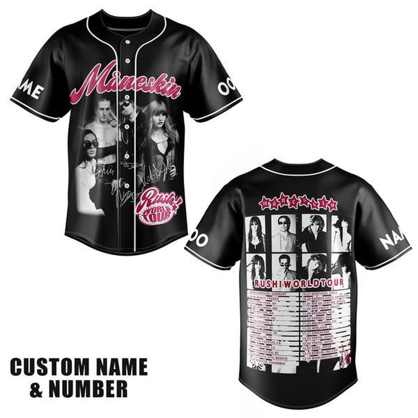 Maneskin Baseball Jersey For Men Women And Kids Gift