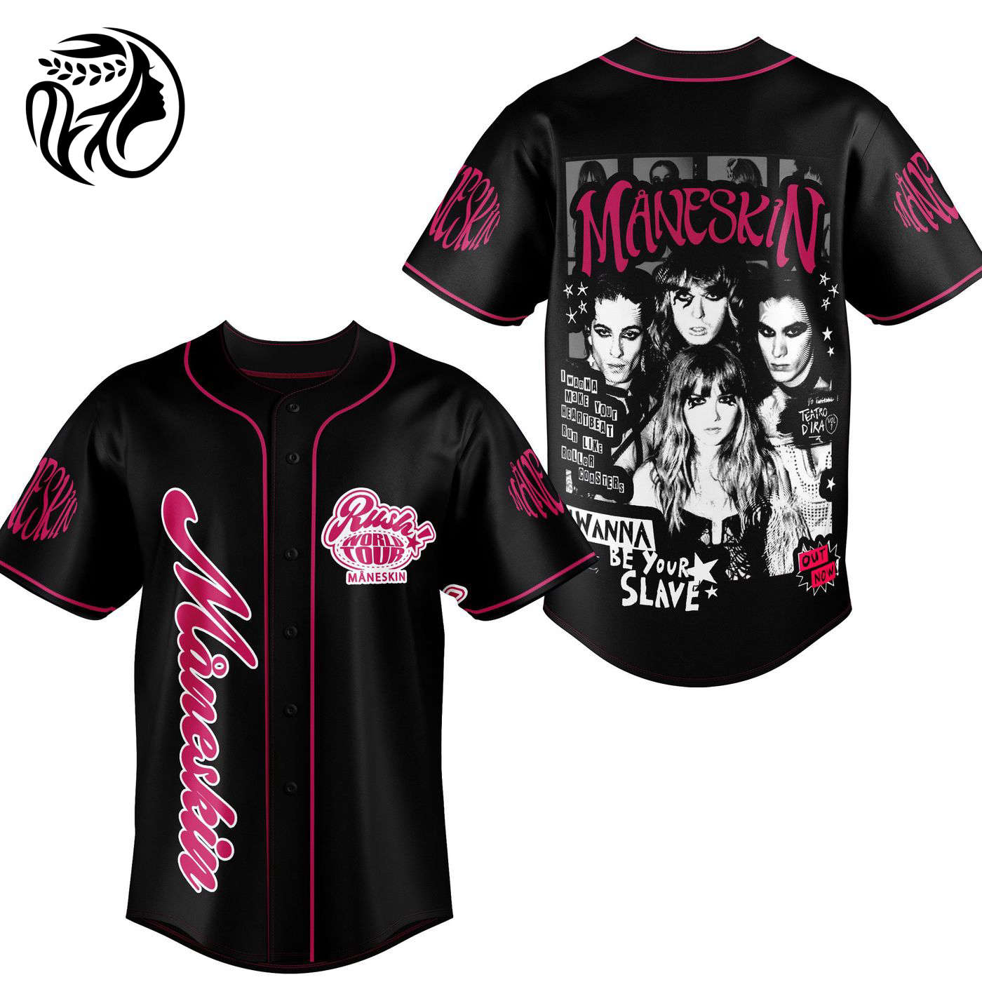 Maneskin Rush World Tour Baseball Jersey For Men Women And Kids Gift