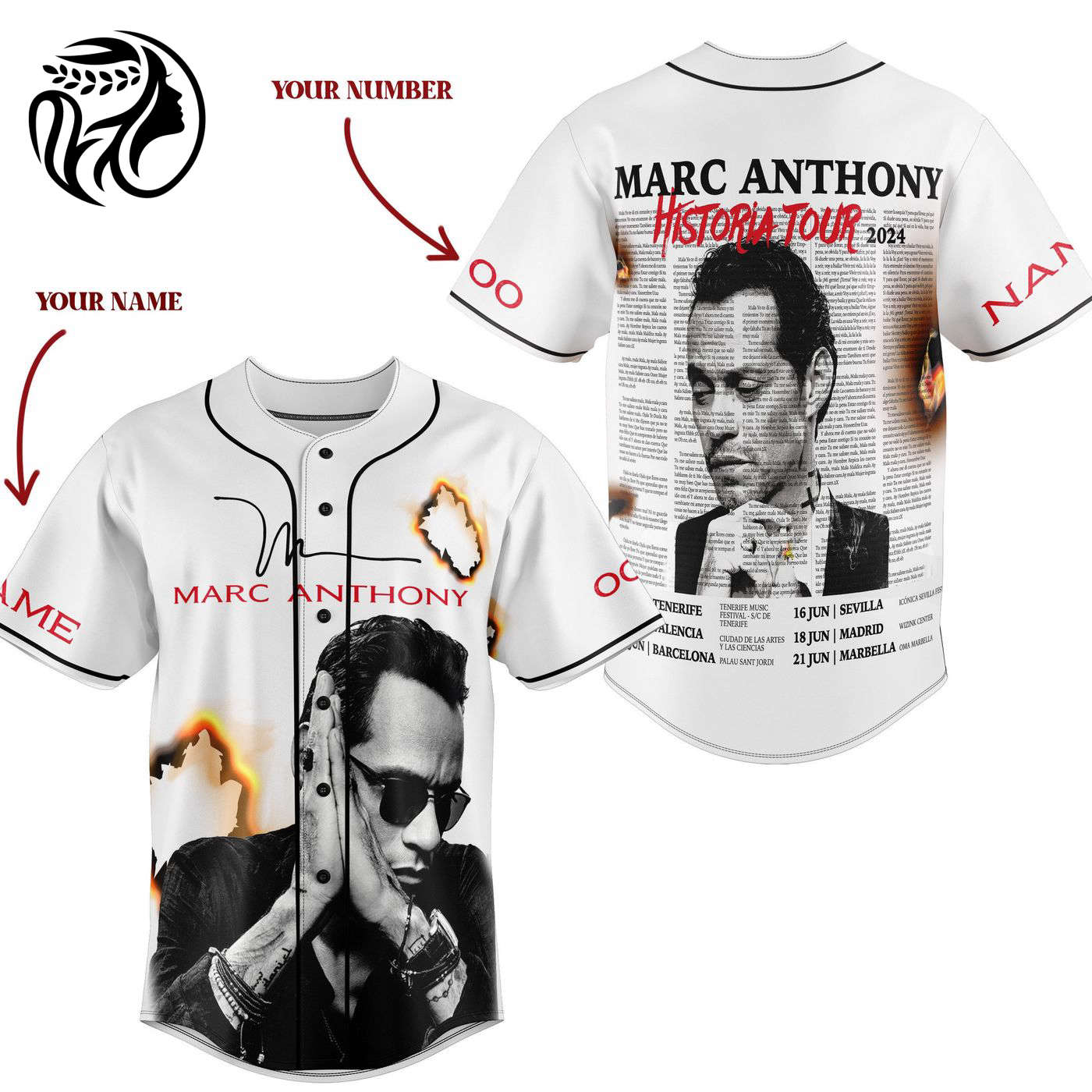 Marc Anthony Baseball Jersey For Men Women And Kids Gift
