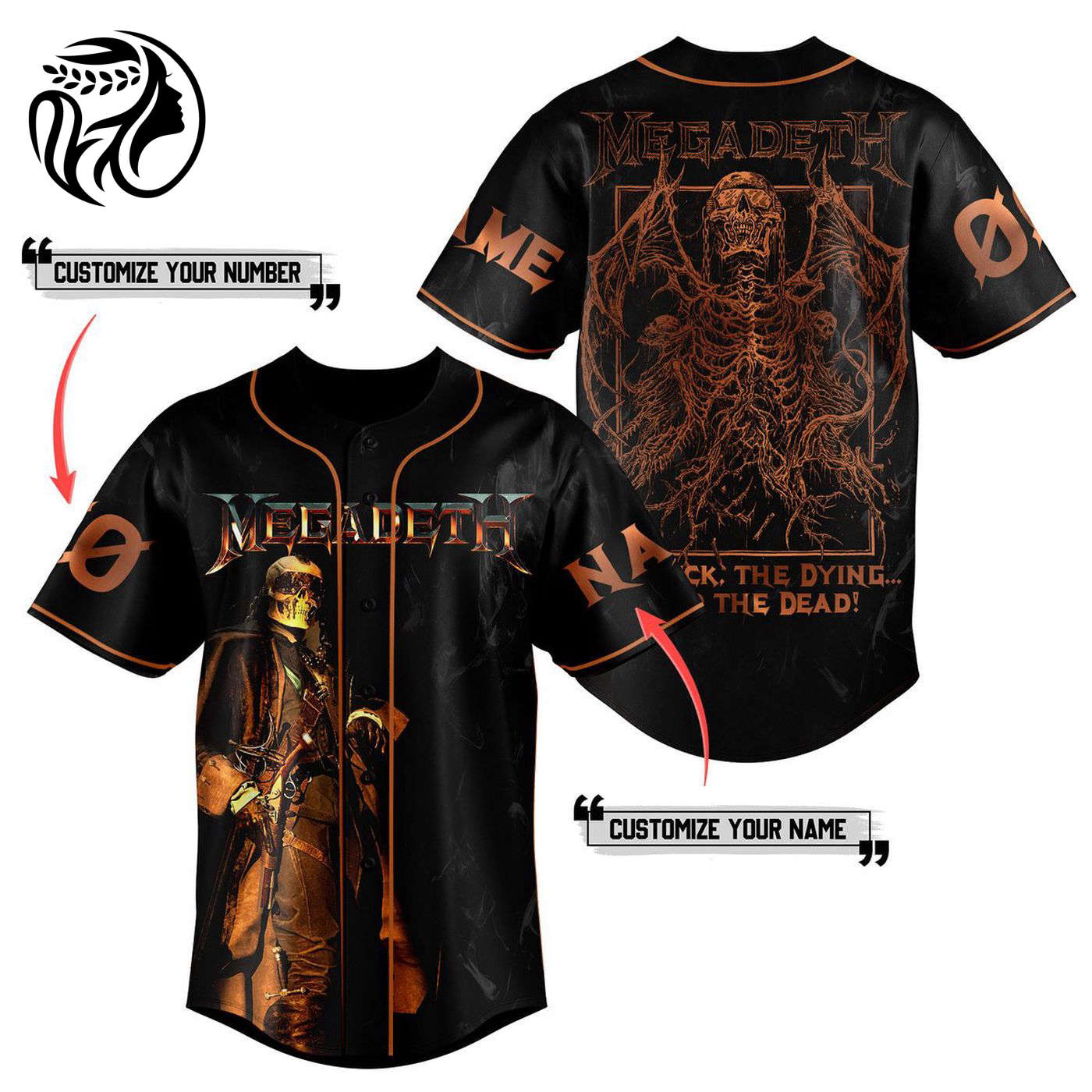 Megadeth Baseball Jersey For Men Women And Kids Gift
