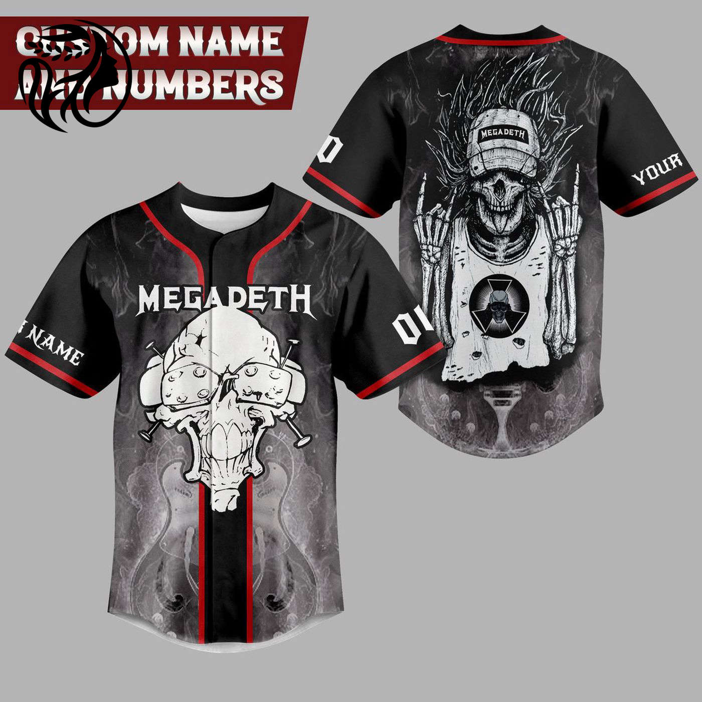 Megadeth Baseball Jersey For Men Women And Kids Gift