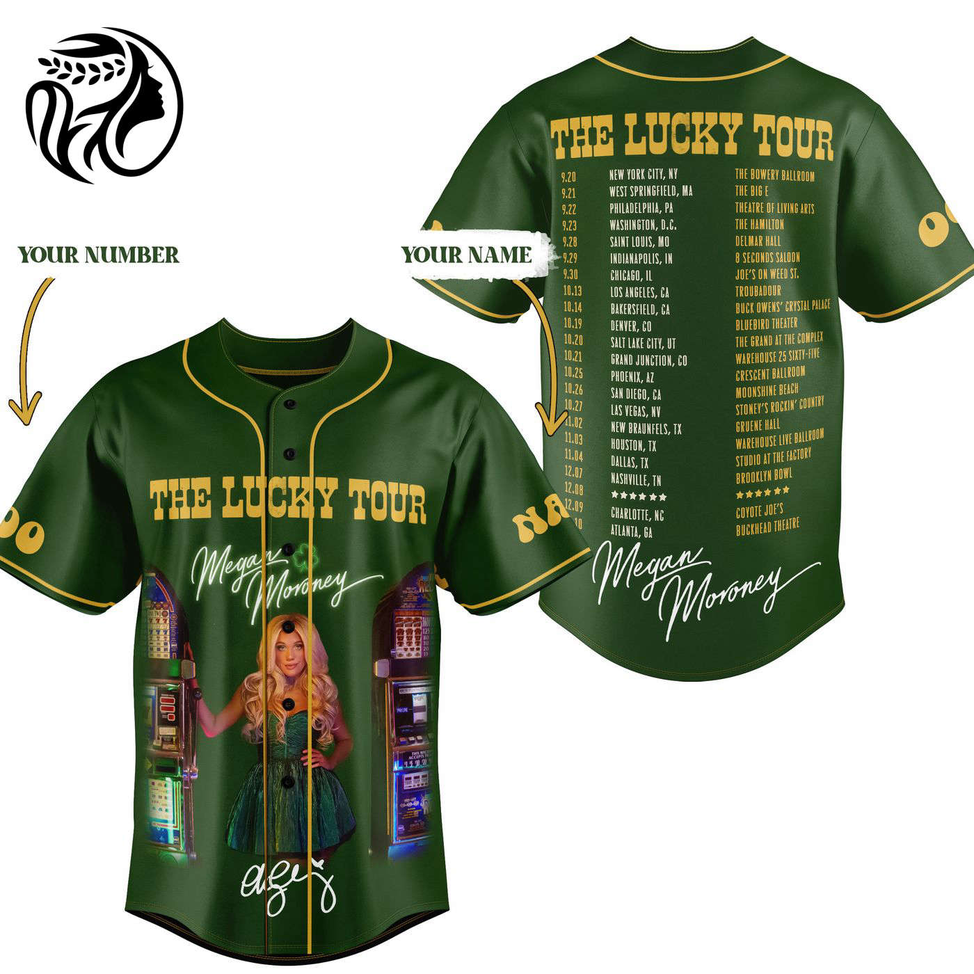 Megan Moroney The Lucky Tour Baseball Jersey For Men Women And Kids Gift