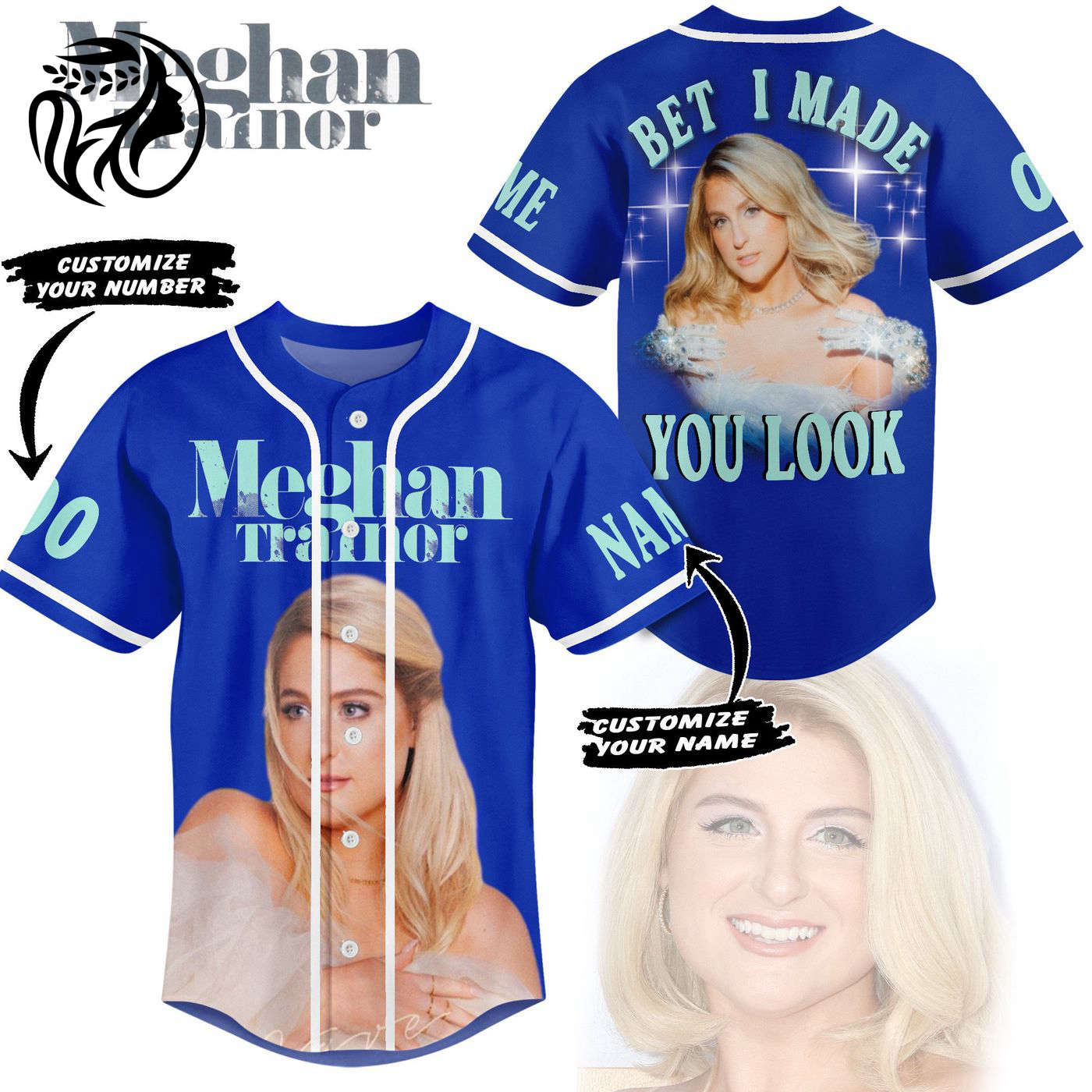 Meghan Trainor Baseball Jersey For Men Women And Kids Gift