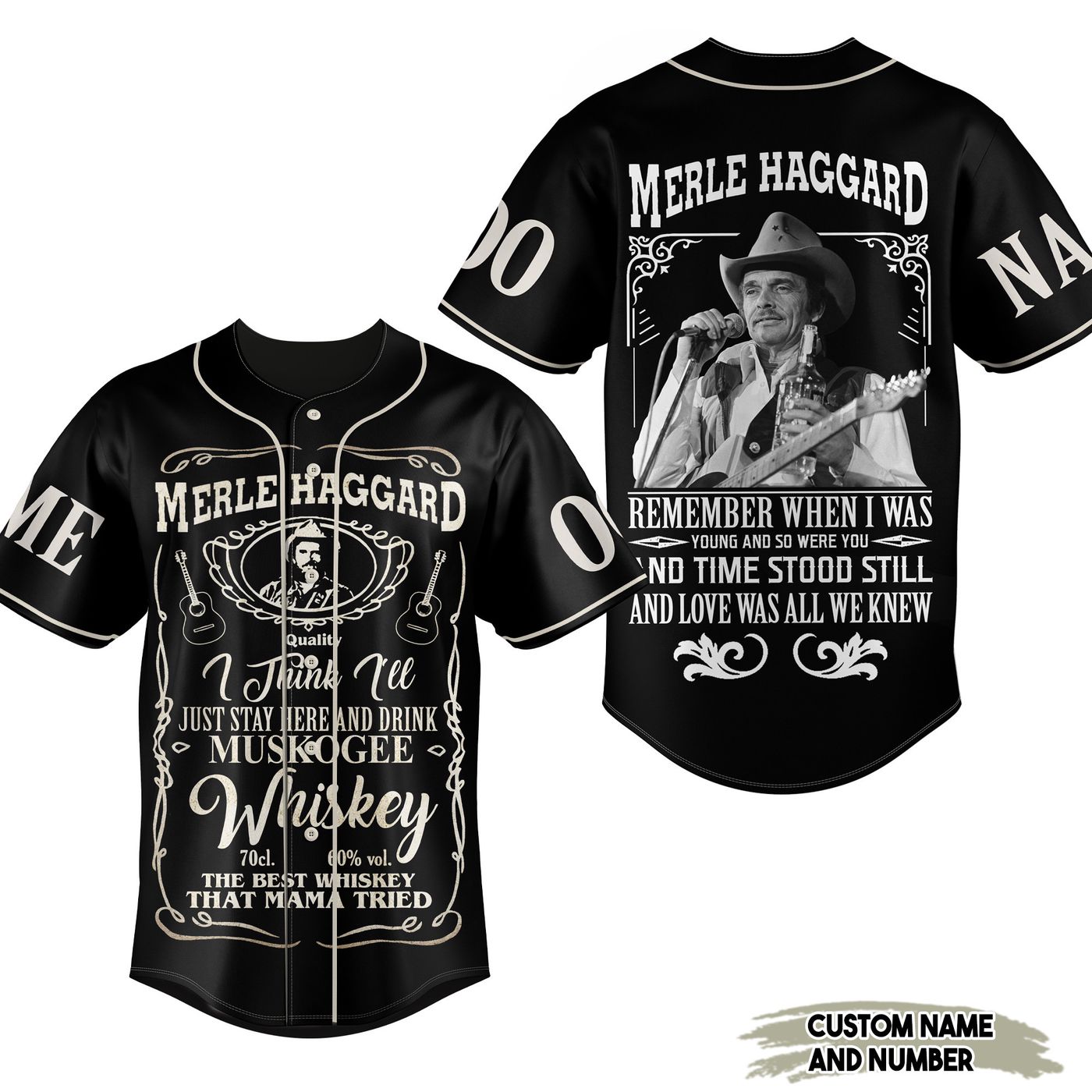 Merle Haggard Sing Baseball Jersey For Men Women And Kids Gift