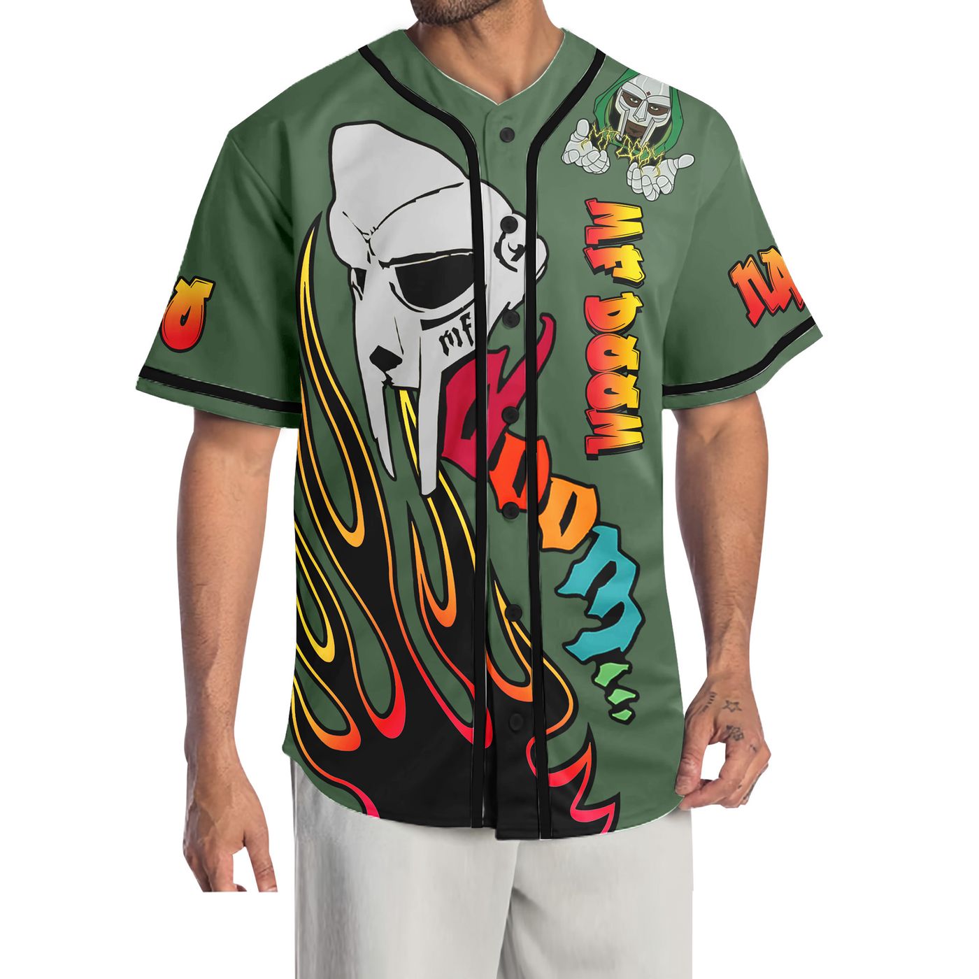 MF Doom Baseball Jersey For Men Women And Kids Gift