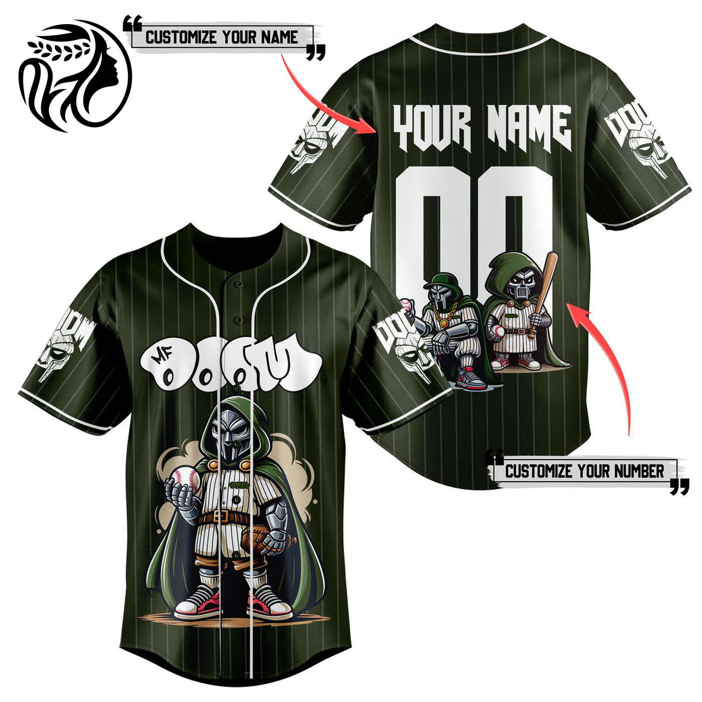 MF Doom Baseball Jersey For Men Women And Kids Gift