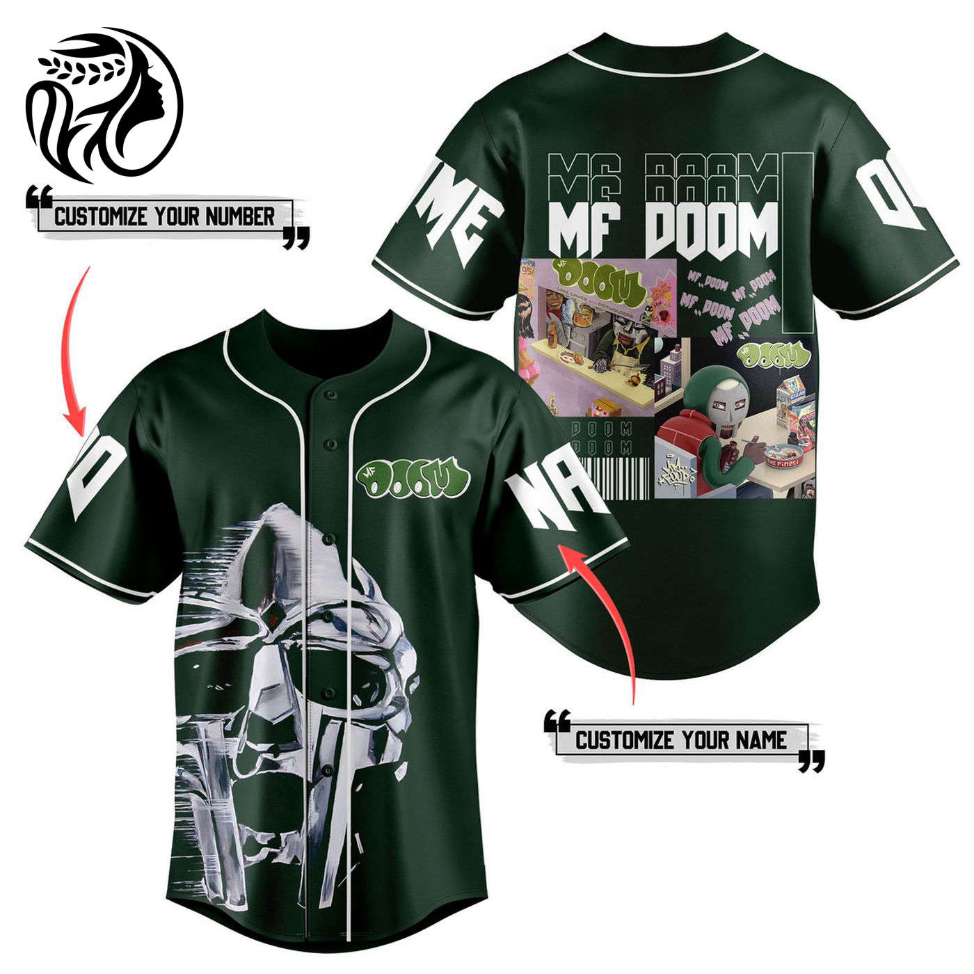 MF Doom Baseball Jersey For Men Women And Kids Gift