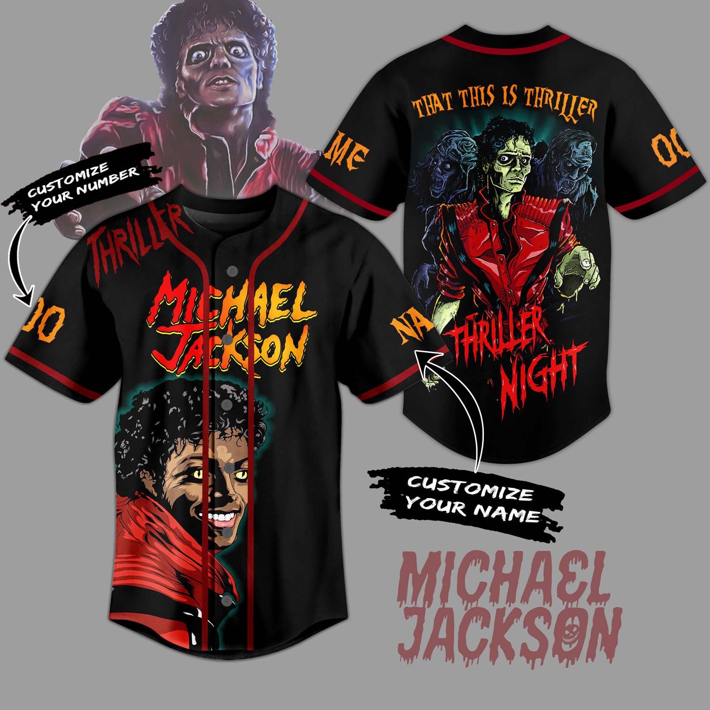Michael Jackson Baseball Jersey For Men Women And Kids Gift