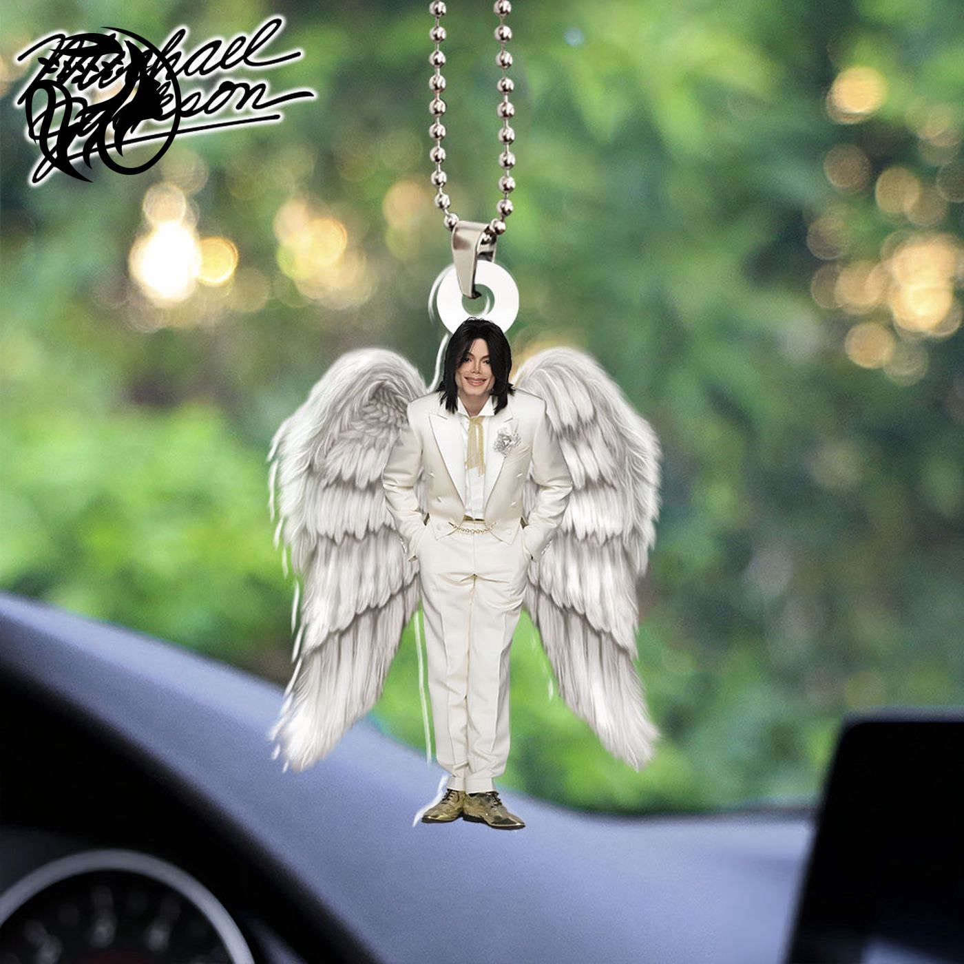 Michael Jackson Custom Shape 2-sided Acrylic Car Ornament Gift