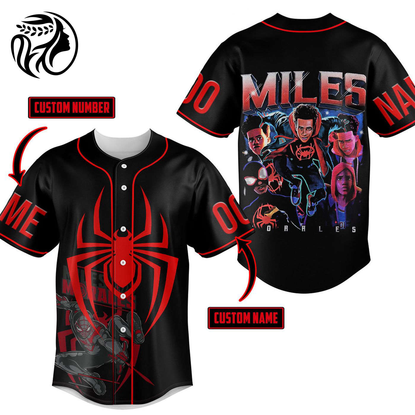 Miles Morales Baseball Jersey For Men Women And Kids Gift