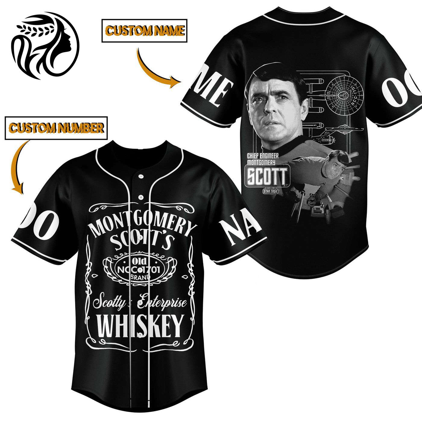 Montgomery Scott Baseball Jersey For Men Women And Kids Gift