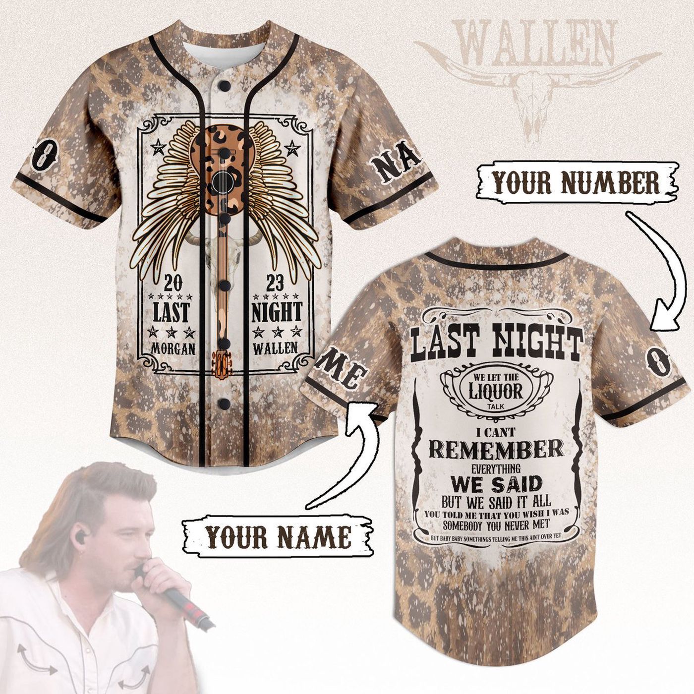 Morgan Wallen Baseball Jersey For Men Women And Kids Gift Morgan Wallen Baseball Jersey For Men Women And Kids Gift