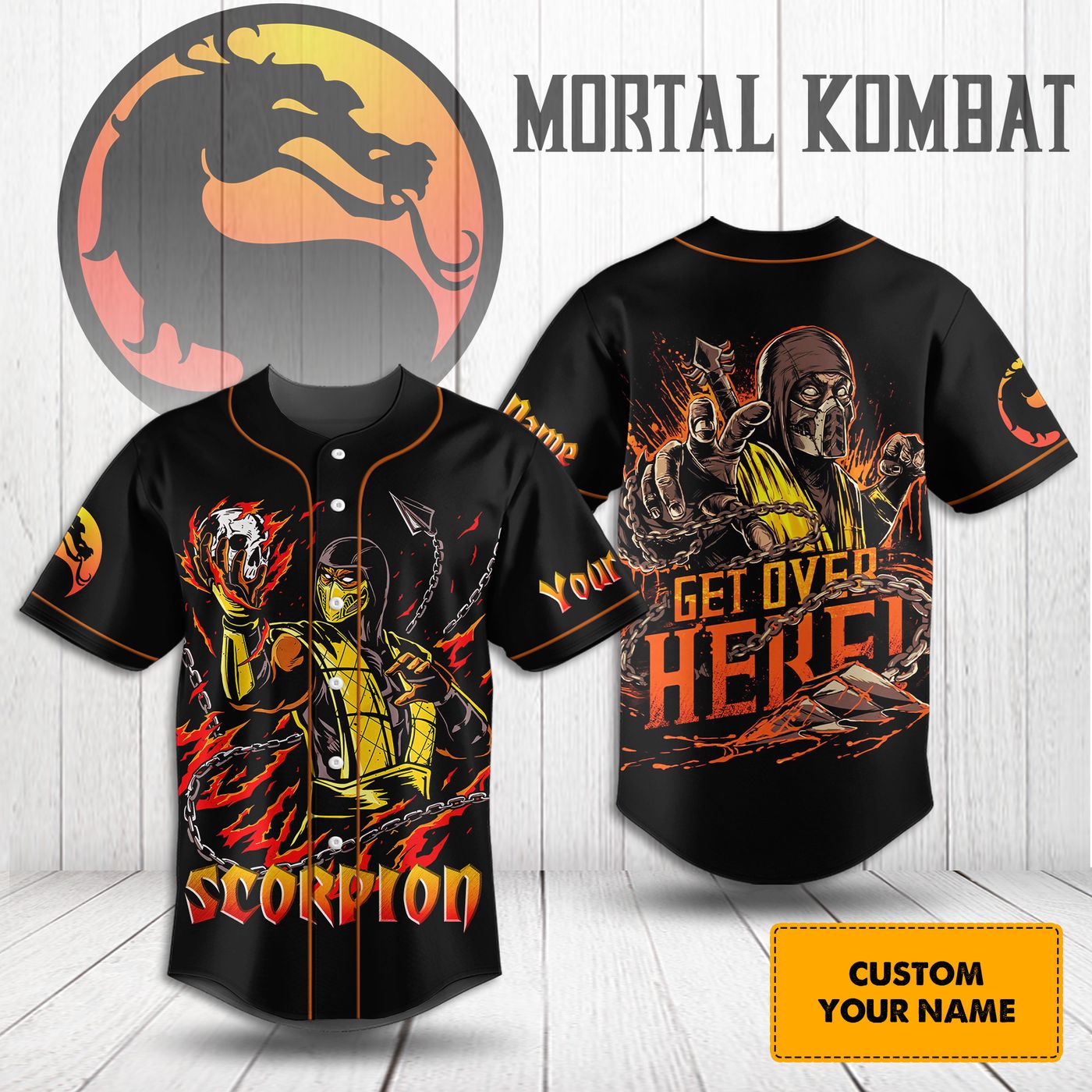 Mortal Kombat Baseball Jersey For Men Women And Kids Gift