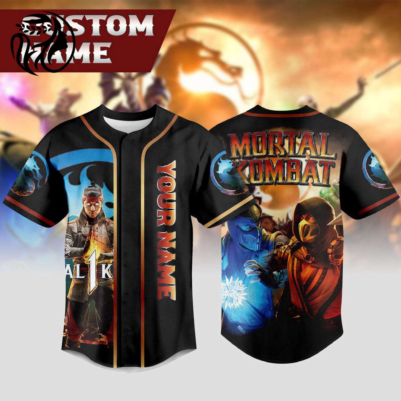 Mortal Kombat Baseball Jersey For Men Women And Kids Gift