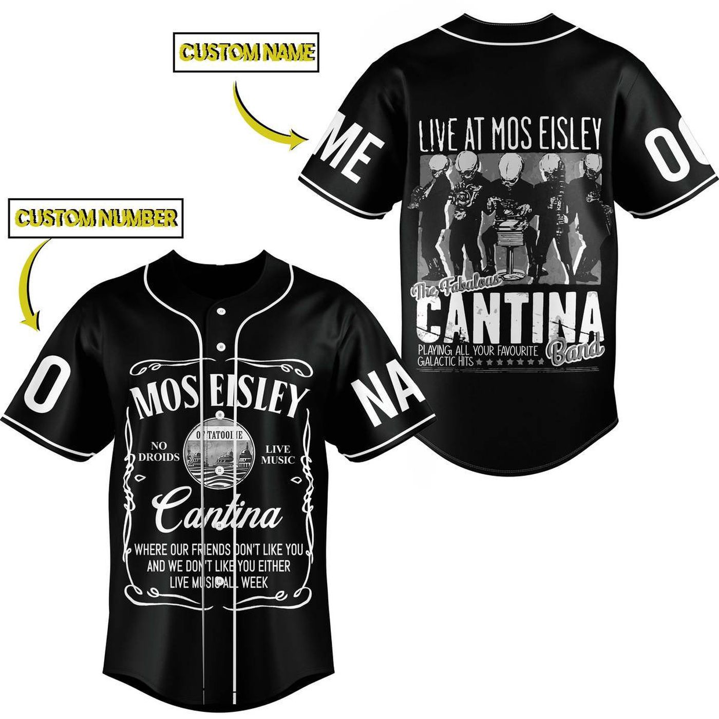 Mos Eisley Baseball Jersey For Men Women And Kids Gift
