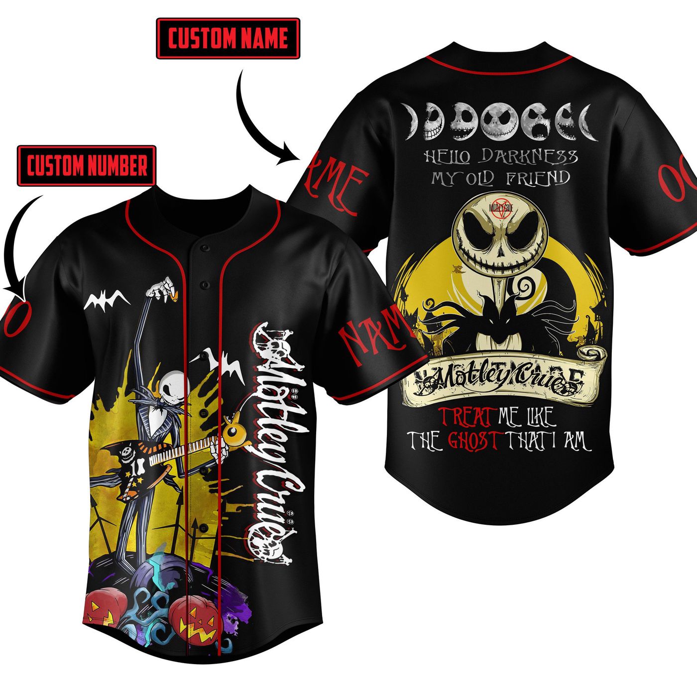 Motley Crue Baseball Jersey For Men Women And Kids Gift