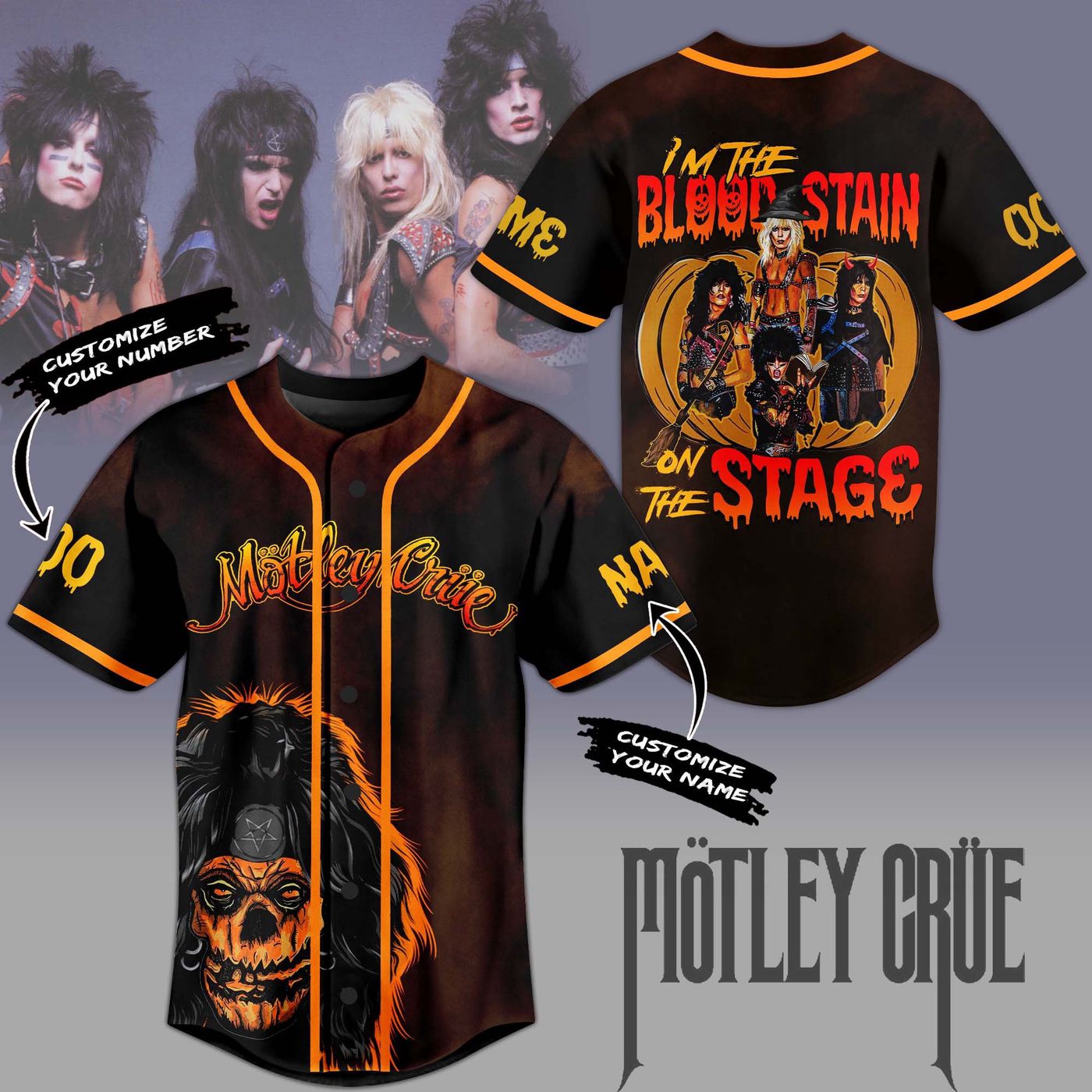 Motley Crue Baseball Jersey For Men Women And Kids Gift