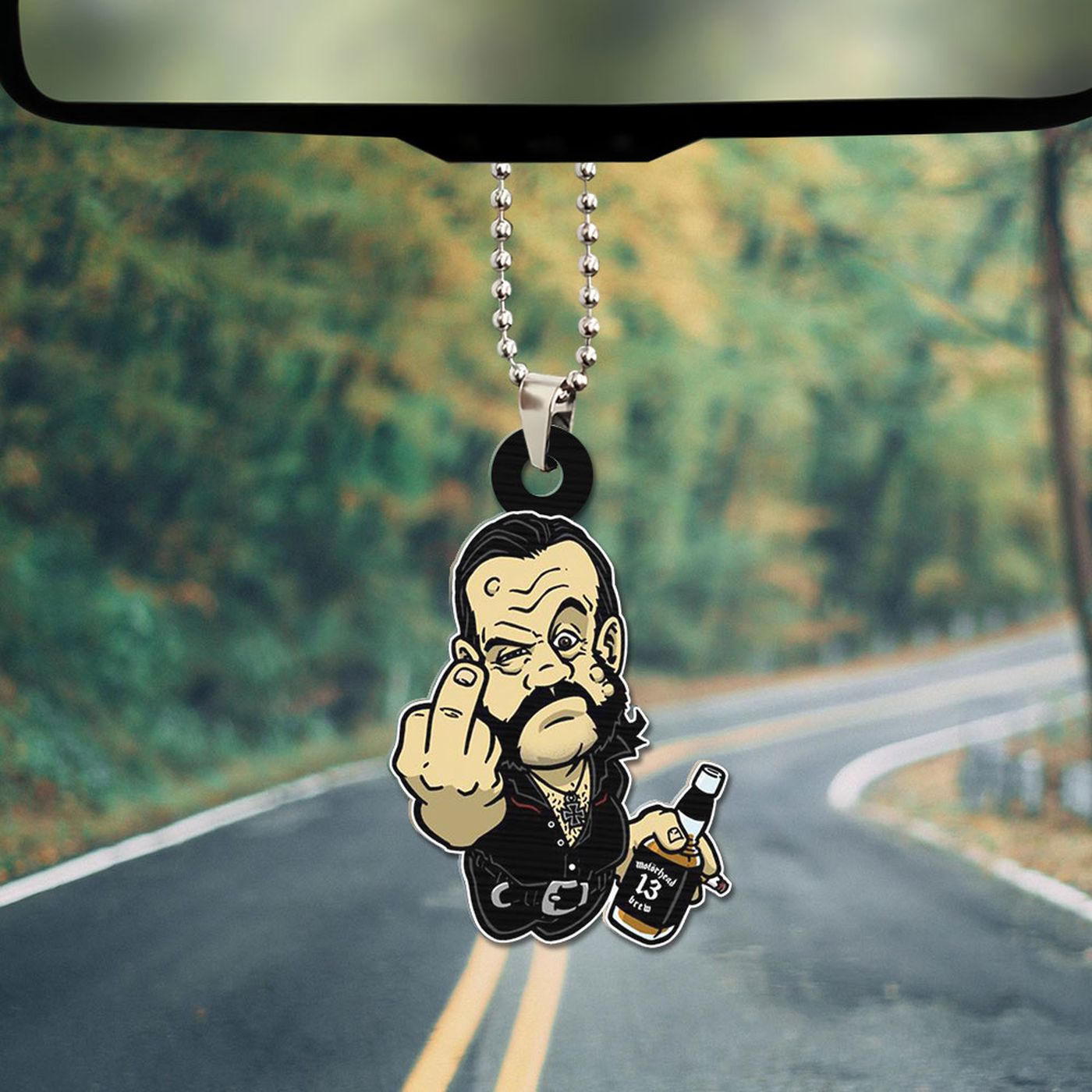 Motörhead Band x Lemmy Kilmister Custom Shape 1-sided Acrylic Car Ornament – HUNGVV 7038