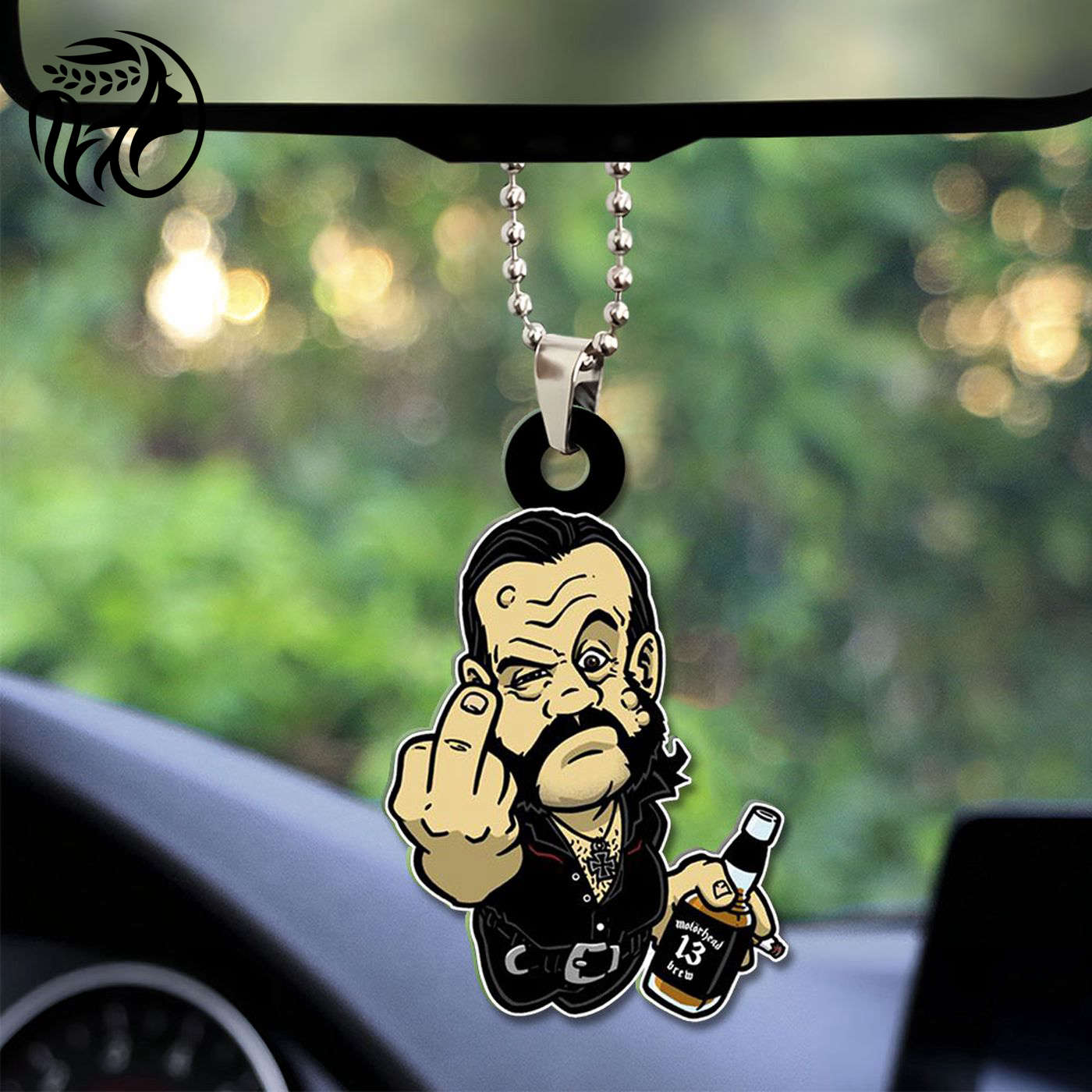 Motörhead Band x Lemmy Kilmister Custom Shape 1-sided Acrylic Car Ornament – HUNGVV 7038