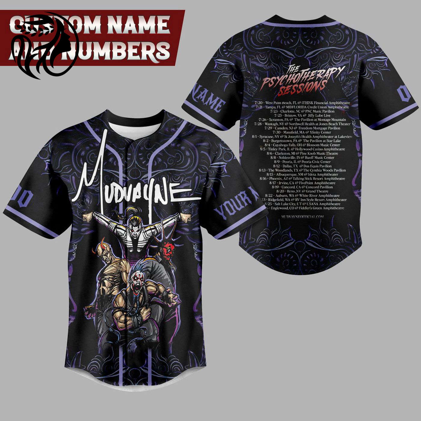 Mudvayne Baseball Jersey For Men Women And Kids Gift