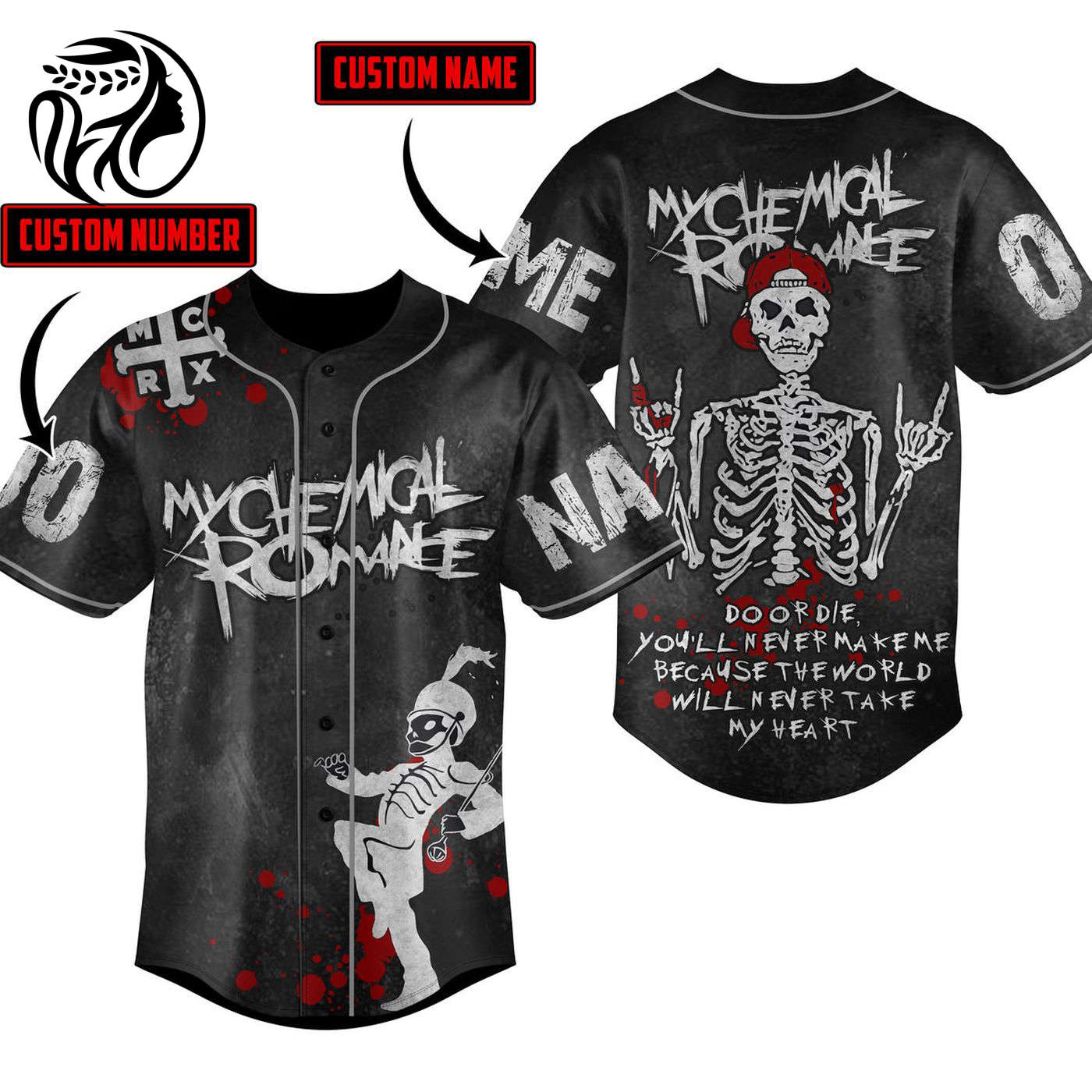 My Chemical Romance Baseball Jersey For Men Women And Kids Gift