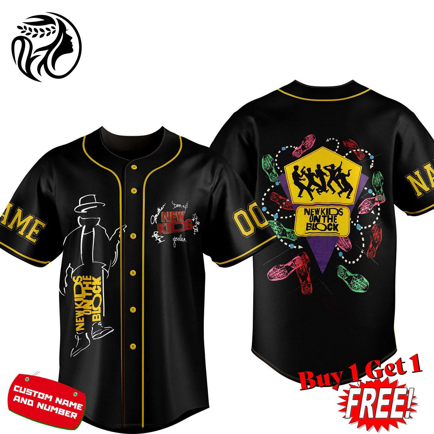 New Kids On The Block Baseball Jersey For Men Women And Kids Gift