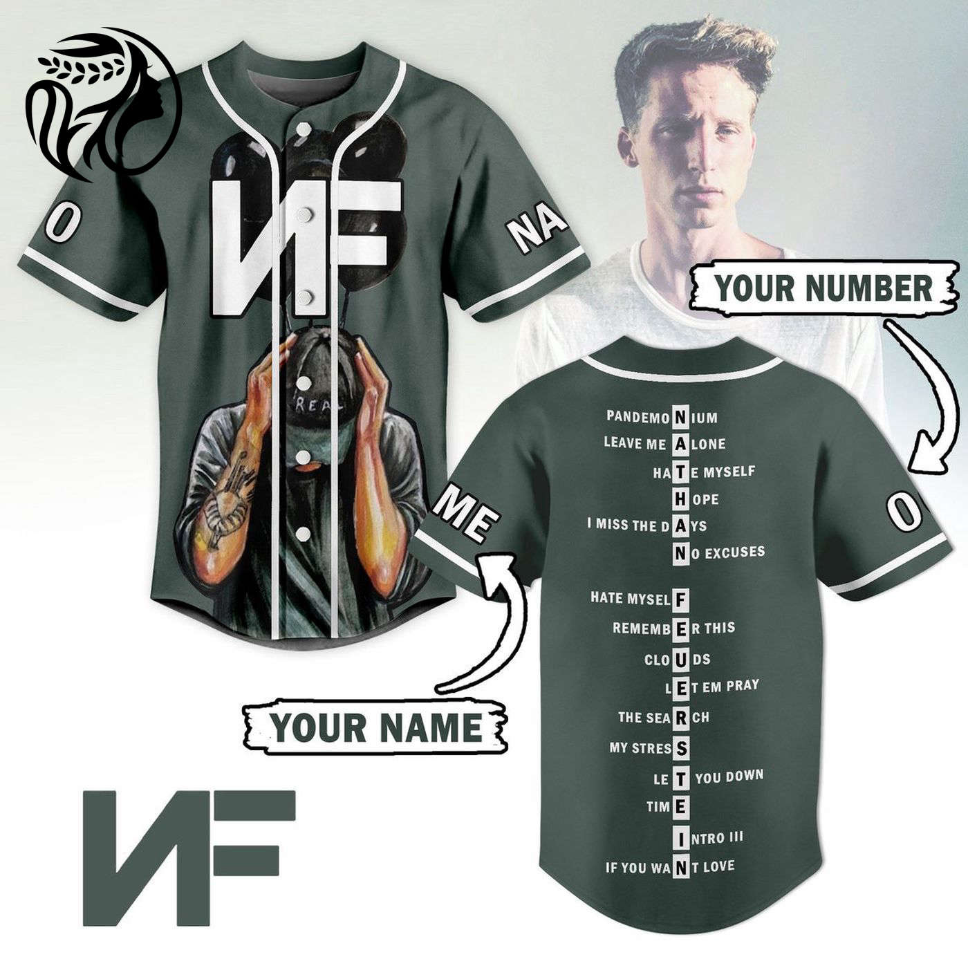 NF Hope Baseball Jersey For Men Women And Kids Gift