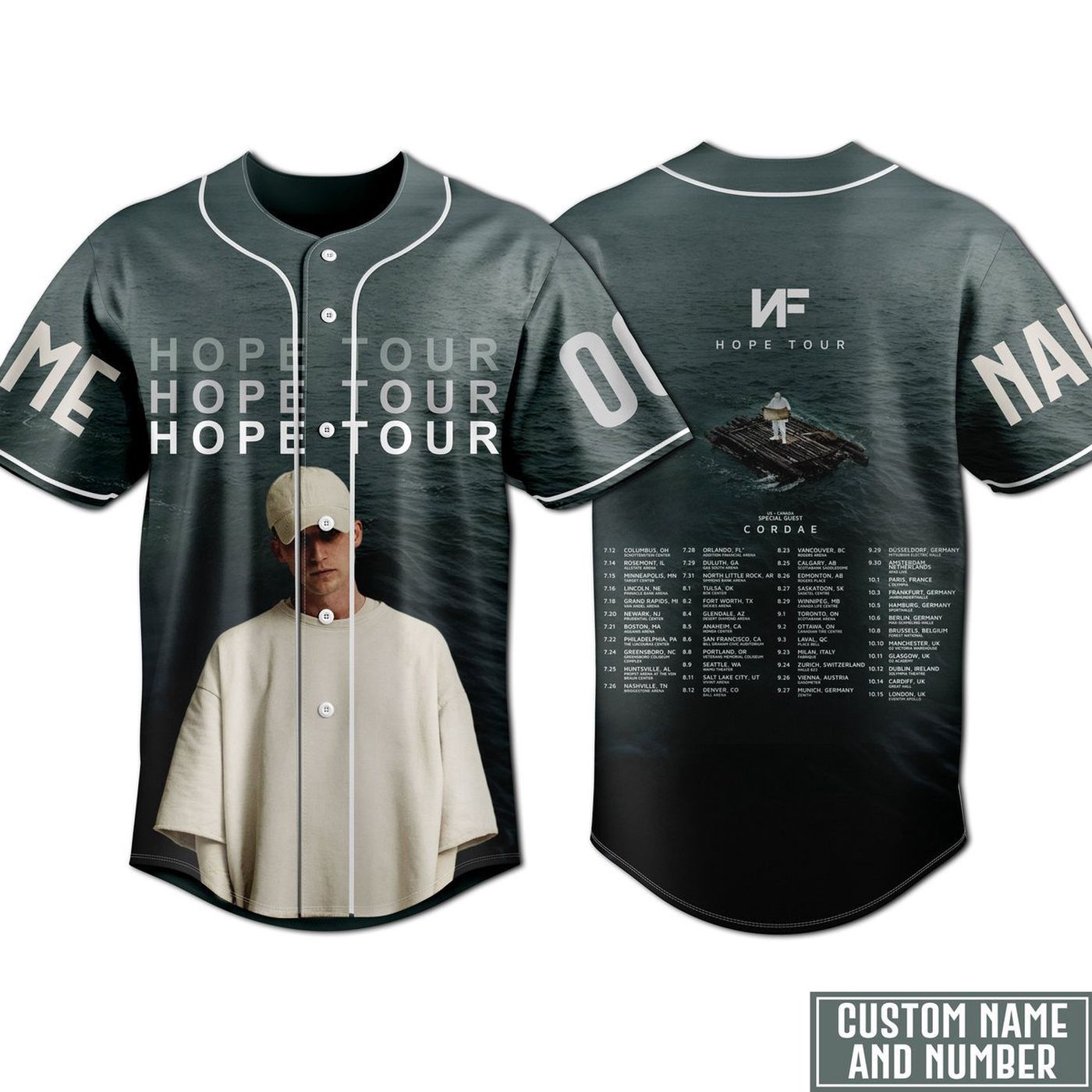 NF Hope Tour Baseball Jersey For Men Women And Kids Gift