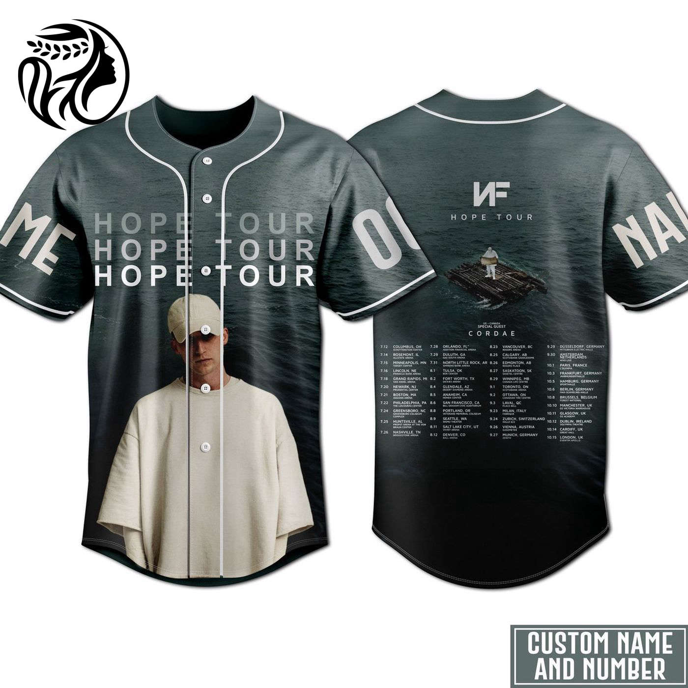 NF Hope Tour Baseball Jersey For Men Women And Kids Gift