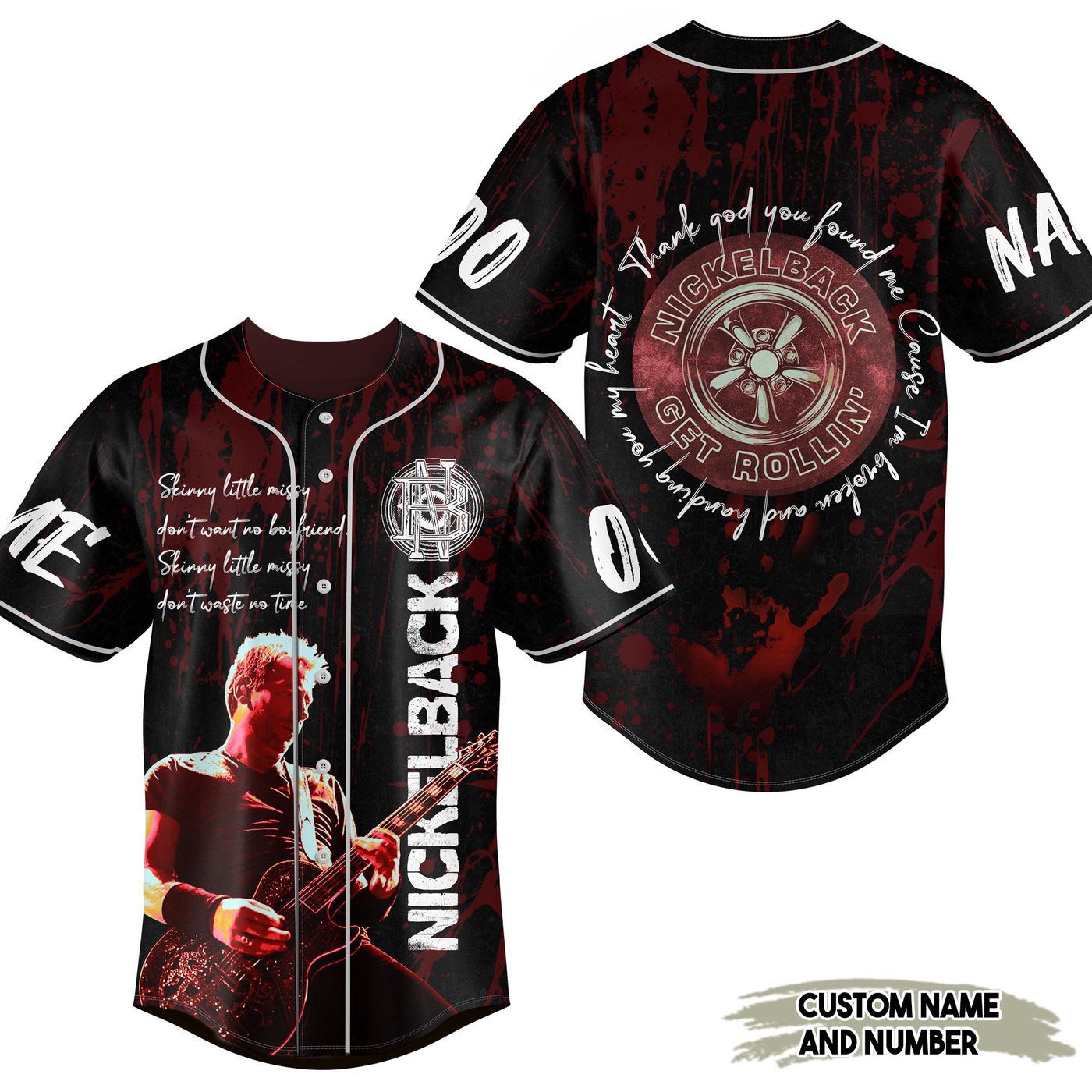 Nickelback Baseball Jersey For Men Women And Kids Gift