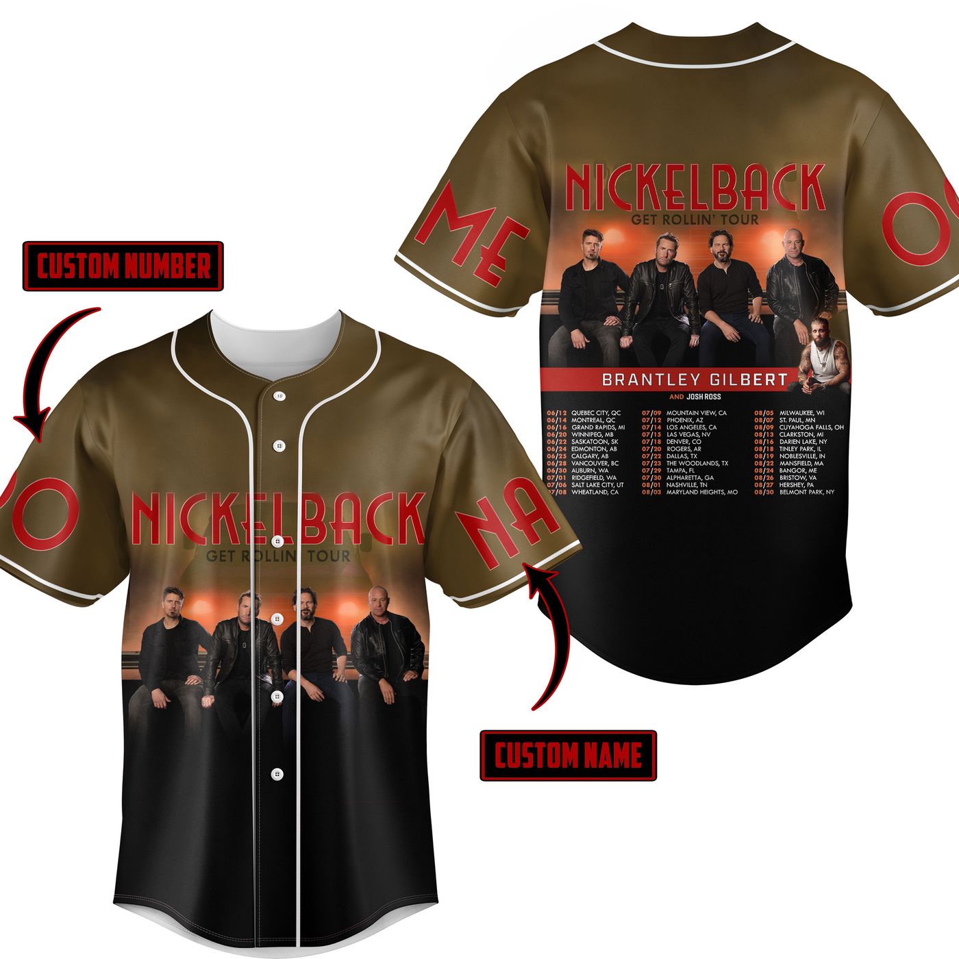 Nickelback Baseball Jersey For Men Women And Kids Gift