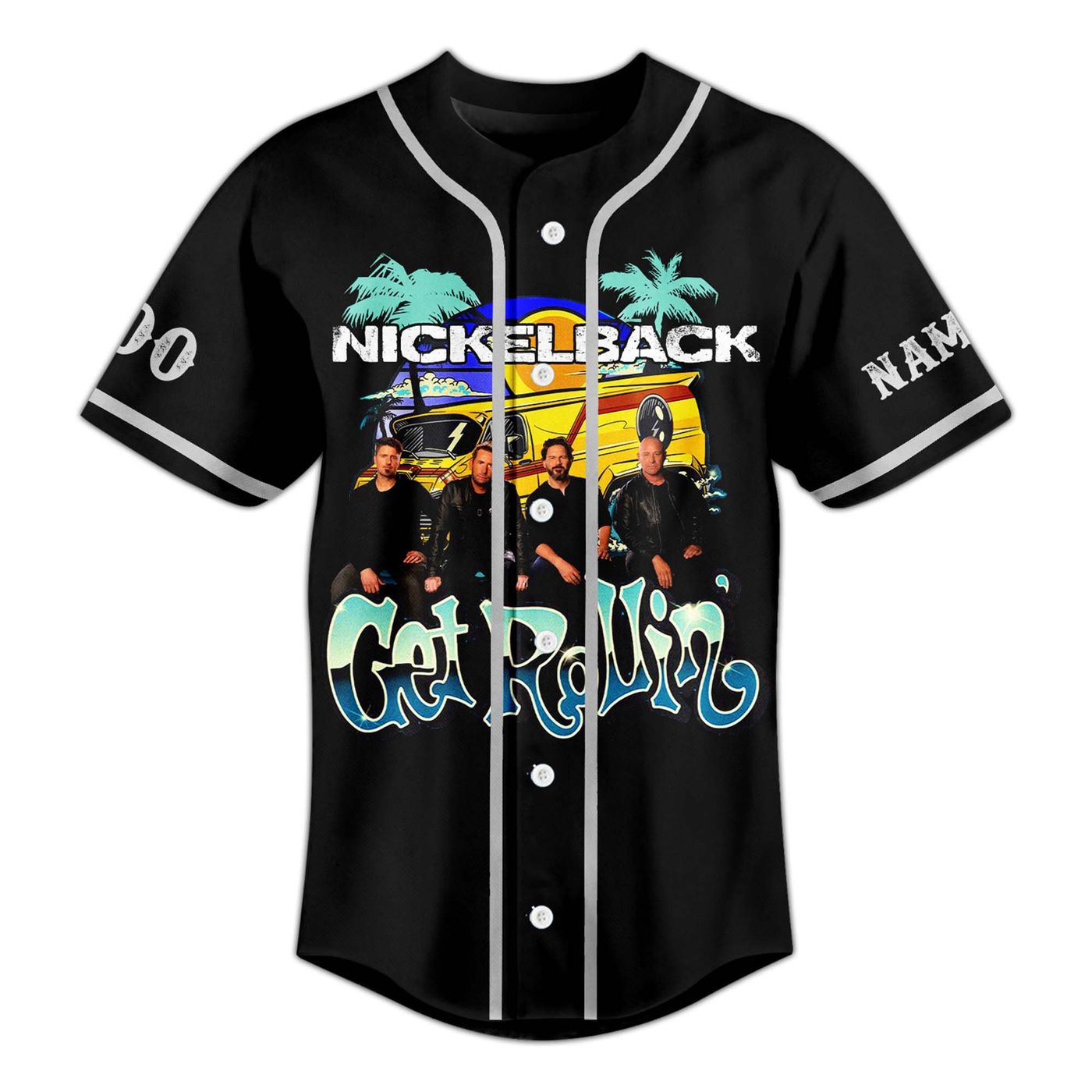 Nickelback Get Rollin Baseball Jersey For Men Women And Kids Gift Nickelback Get Rollin Baseball Jersey For Men Women And Kids Gift