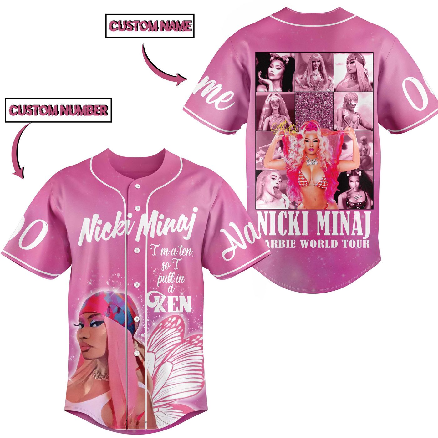 Nicki Minaj Baseball Jersey For Men Women And Kids Gift