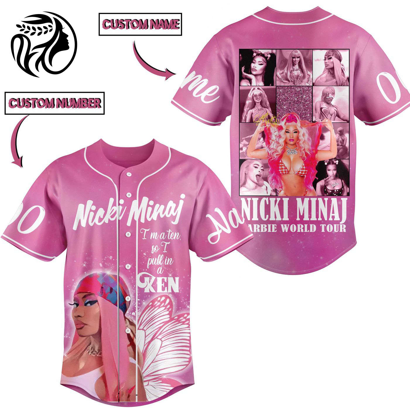Nicki Minaj Baseball Jersey For Men Women And Kids Gift