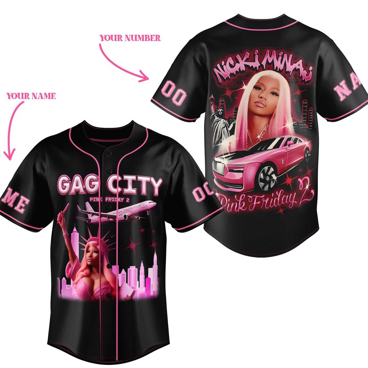 Nicki Minaj Baseball Jersey For Men Women And Kids Gift