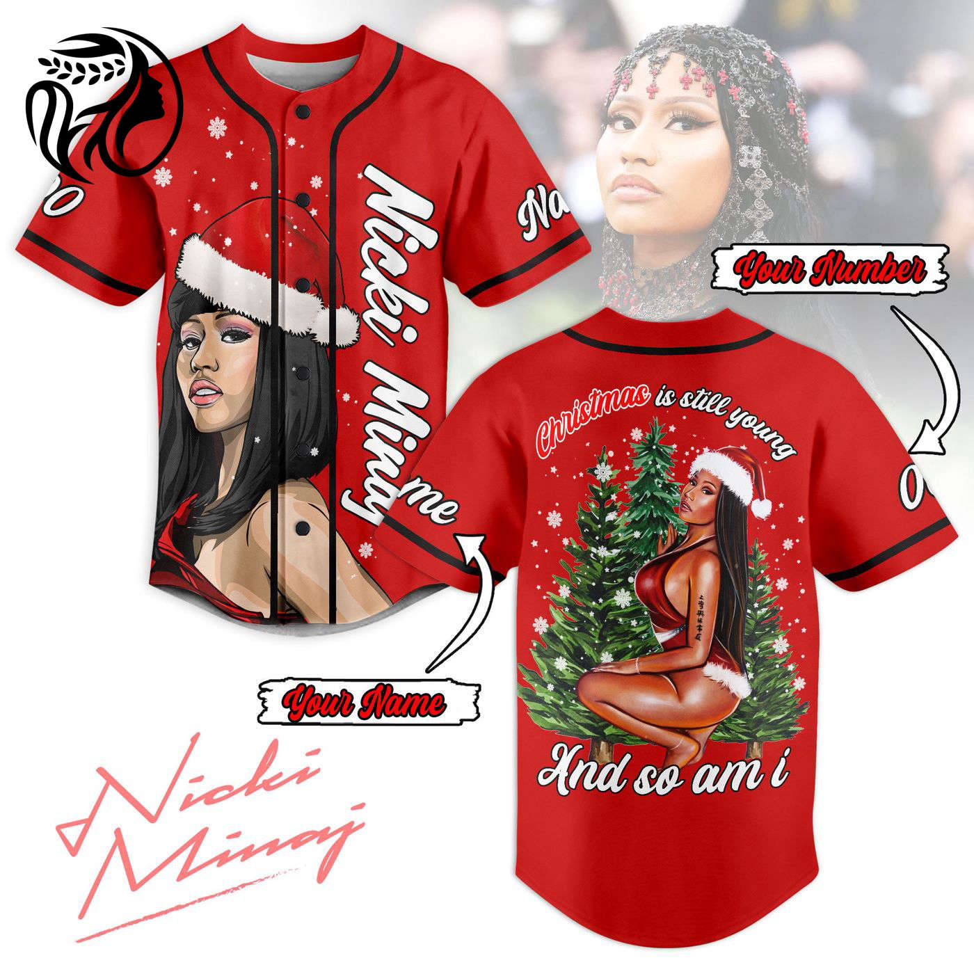 Nicki Minaj Baseball Jersey For Men Women And Kids Gift