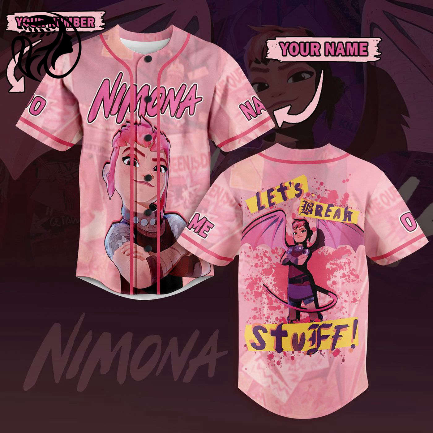 Nimona Baseball Jersey For Men Women And Kids Gift
